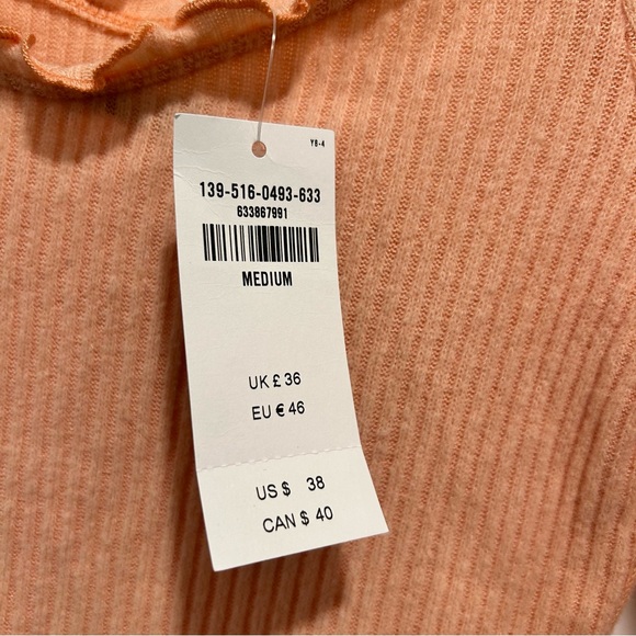 Abercrombie and finch long sleeve peach top. Size m. - Picture 6 of 6
